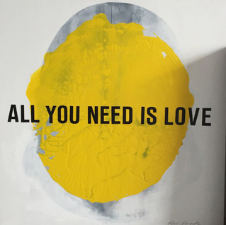 All you need is love - 100 x 100 cm