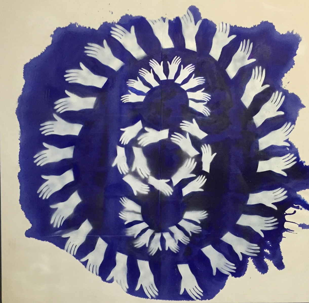 Pigments and medium on canvas - 180 x 180 cm - 2015